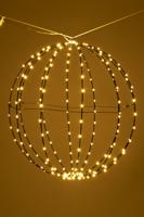 Lichtbol met zwart metalen frame 50 cm