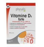 Physalis Supplementen Vitamine D3 Forte 100Capsules