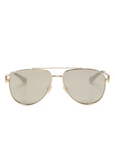 Versace Eyewear lunettes de soleil à monture pilote - Or