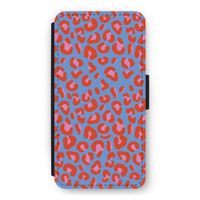 Leopard blue: iPhone 11 Pro Max Flip Hoesje