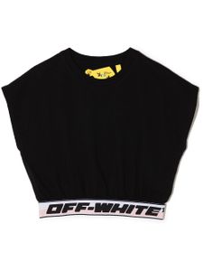 Off-White Kids t-shirt à bande logo - Noir