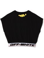 Off-White Kids t-shirt à bande logo - Noir