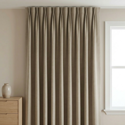 Gordijnen 100% Verduisterend - Haken - Beige 250x300 Cm - Microvezel - Dekbed-Discounter.nl Gordijnen 100% Verduisterend - Haken - Beige 250x300 Cm - Microvezel - Dekbed-Discounter.nl