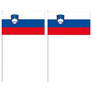 Zwaaivlaggetje vlag Slovenie - 12 x 24 cm - handvlaggetje - landenvlag