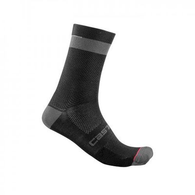 Castelli Alpha 18 fietsokken zwart heren S-M