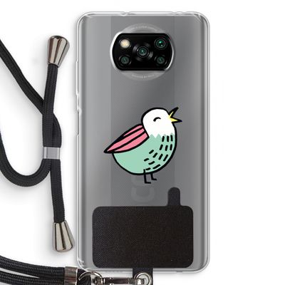 Birdy: Xiaomi Poco X3 NFC Transparant Hoesje met koord