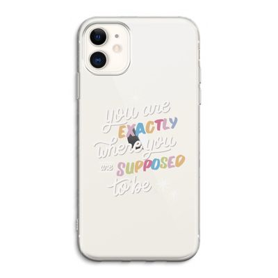 Right Place: iPhone 11 Transparant Hoesje