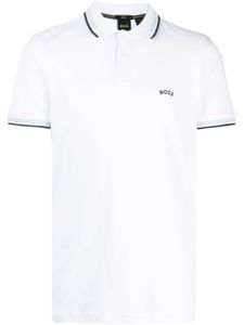 BOSS polo Paul en coton - Blanc