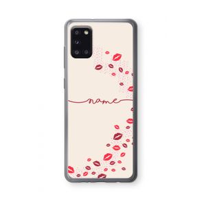 Kusjes: Samsung Galaxy A31 Transparant Hoesje