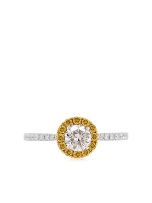 HYT Jewelry bague en or blanc 18ct à diamants - Argent