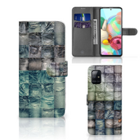 Wallet Case met Pasjes Samsung Galaxy A71 Spijkerbroeken