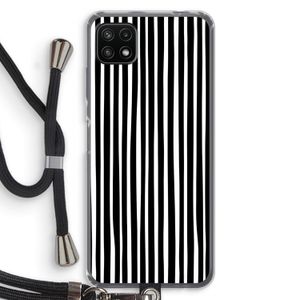 Stripes: Samsung Galaxy A22 5G Transparant Hoesje met koord