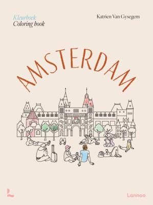 Kleurboek Amsterdam I Coloring Book Amsterdam (Hardback)