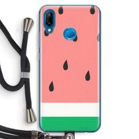 Watermeloen: Huawei P20 Lite Transparant Hoesje met koord