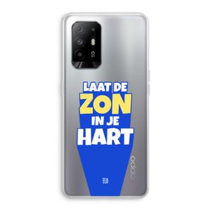 Laat de zon in je hart: Oppo A94 5G Transparant Hoesje