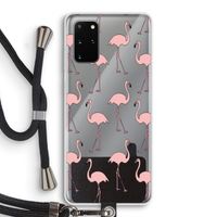 Anything Flamingoes: Samsung Galaxy S20 Plus Transparant Hoesje met koord