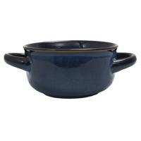 Soepkommen Classic - donkerblauw - 1x stuks - 14 x 7 cm - keramiek - soepkommetjes