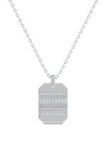 De Beers Jewellers collier RVL en or blanc 18 ct serti de diamants - thumbnail