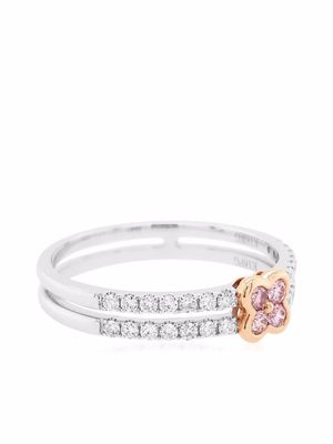 HYT Jewelry bague Argyle Pink en or 18ct sertie de diamants - Argent