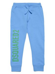 DSQUARED2 KIDS pantalon de jogging à logo imprimé - Bleu