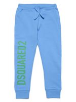 DSQUARED2 KIDS logo-print drawstring track pants - Bleu