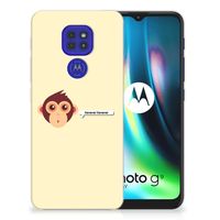 Motorola Moto G9 Play | E7 Plus Telefoonhoesje met Naam Monkey - thumbnail
