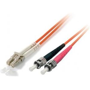 Equip 254231 Glasvezel kabel 1 m LC ST OS2 Geel