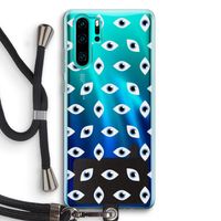 Eyes pattern: Huawei P30 Pro Transparant Hoesje met koord