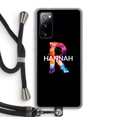 Abstract Spectrum: Samsung Galaxy S20 FE / S20 FE 5G Transparant Hoesje met koord