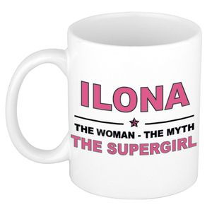 Ilona The woman, The myth the supergirl cadeau koffie mok / thee beker 300 ml