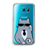 Cool cat: Samsung Galaxy S6 Transparant Hoesje