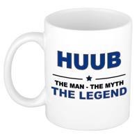Huub cadeau mok - man myth legend - naam koffiemok - 300 ml - collega - vaderdag