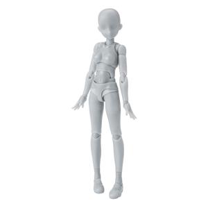 S.H. Figuarts Action Figure Body-Chan School Life Edition DX Set (Gray Color Ver.) 13 cm