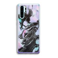 Pastel zwart: Huawei P30 Pro Transparant Hoesje Pastel zwart: Huawei P30 Pro Transparant Hoesje