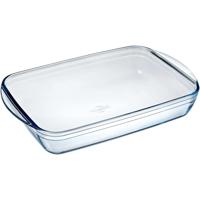 Cosy & Trendy rechthoekige glazen ovenschaal 3,6 liter - 39 x 24 x 6 cm - Ovenschotel schalen