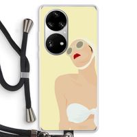 Summer: Huawei P50 Pro Transparant Hoesje met koord