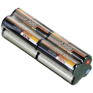 Reely NiMH accupack 9.6 V 2300 mAh Aantal cellen: 8 AA (penlite) AA (penlite) Block Met soldeeroog