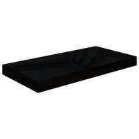 Wandschap zwevend 50x23x3,8 cm MDF hoogglans zwart Wandschap zwevend 50x23x3,8 cm MDF hoogglans zwart