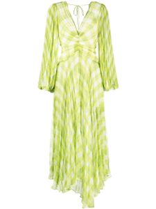 Acler robe Astone asymétrique plissée - Vert