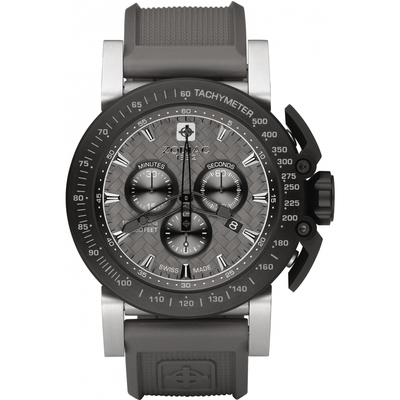 Horlogeband Zodiac ZO8522 Rubber Grijs 24mm