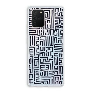 Moroccan Print: Samsung Galaxy S10 Lite Transparant Hoesje