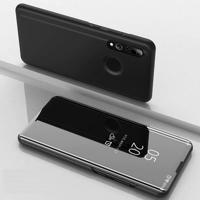 Galvaniseren spiegel horizontale Flip lederen draagtas voor Huawei P Smrt Z met houder (zwart)