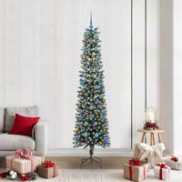 VidaXL Kunstkerstboom met 300 led groen 210 cm pvc en plastic en staal