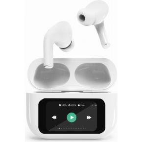 Gembird TWS-LCD-ANC-01-W In-ear Draadloos Wit