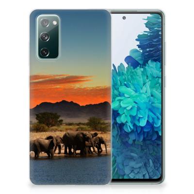Samsung Galaxy S20 FE | TPU Hoesje | Olifanten