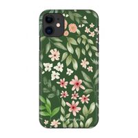 Botanical green sweet flower heaven: Volledig geprint iPhone 11 Hoesje