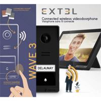 Extel Deurintercom-module voor, Monitor voor Video-deurintercom WiFi Antraciet, Zwart