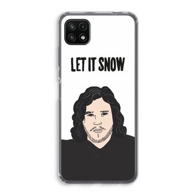 Let It Snow: Samsung Galaxy A22 5G Transparant Hoesje