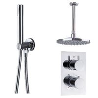 Regendouche set SaniClear Shine | Inbouw | Thermostaatkraan | 2-weg | Rond | Chroom Regendouche set SaniClear Shine | Inbouw | Thermostaatkraan | 2-weg | Rond | Chroom