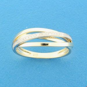 TFT Ring Diamant 0.11ct H SI Bicolor Goud